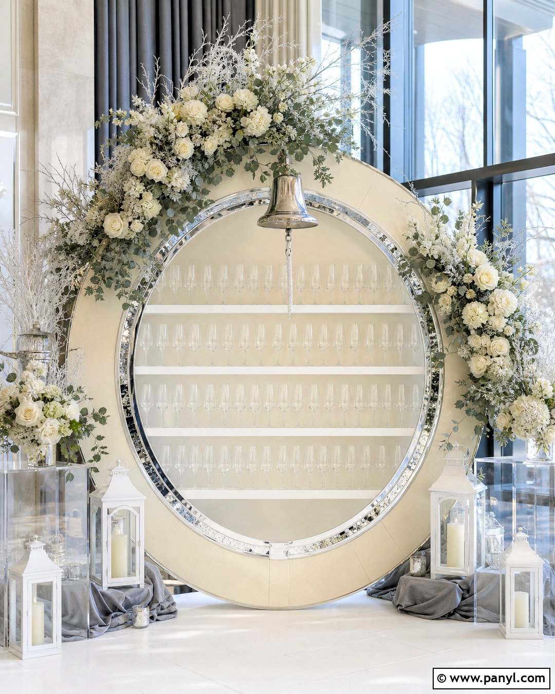 Winter White Ring For Champagne Wall - 20 ring for champagne wall ideas