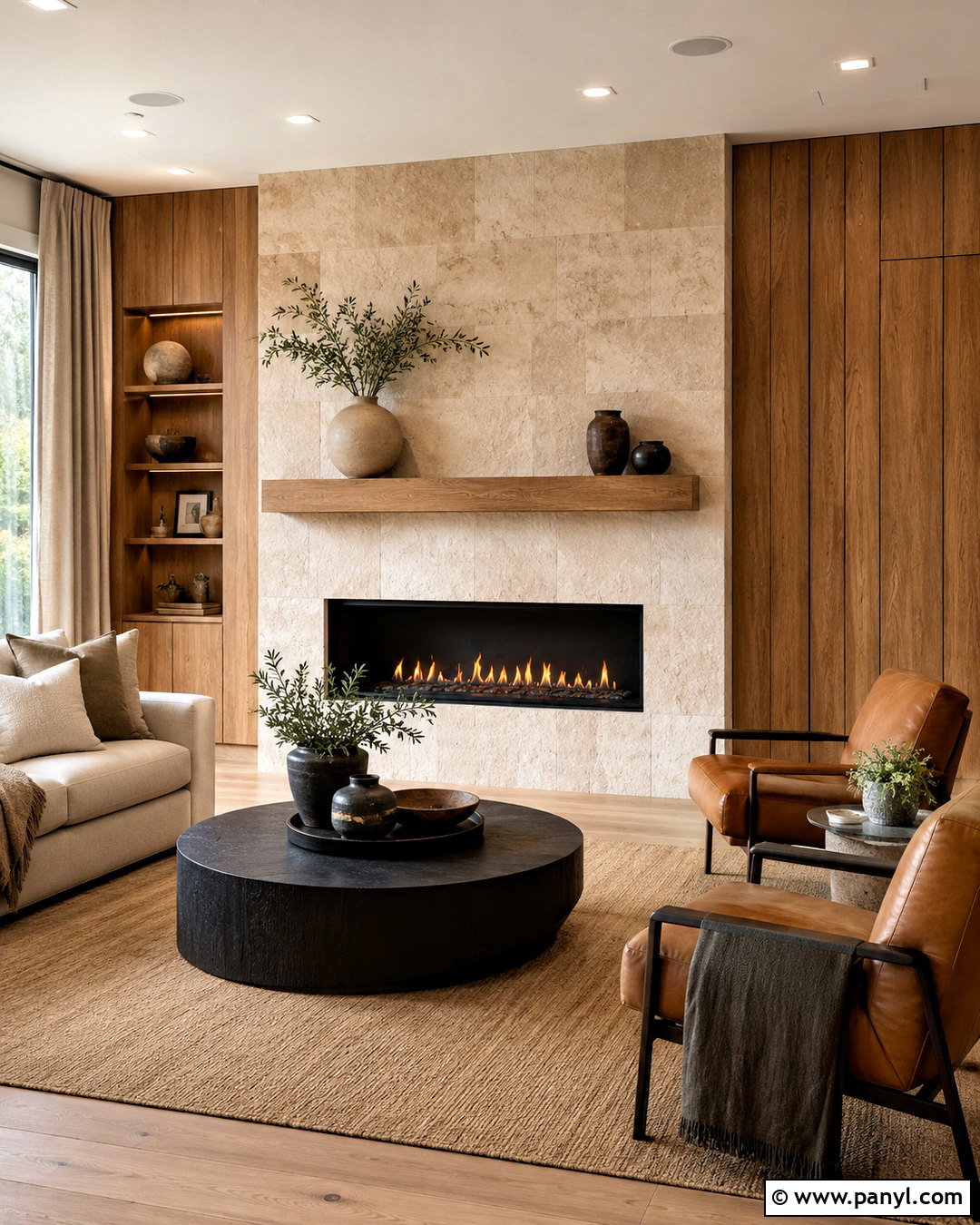 Wood And Stone Fireplace Accent Wall - 20 natural wood accent wall ideas
