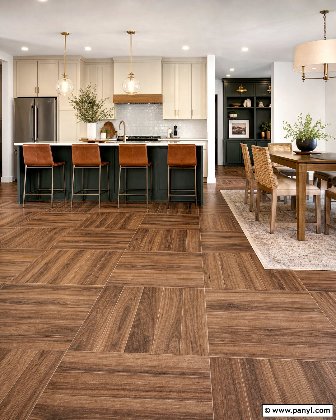 Wood Look Parquet Tile Pattern - 20 flooring pattern design tiles