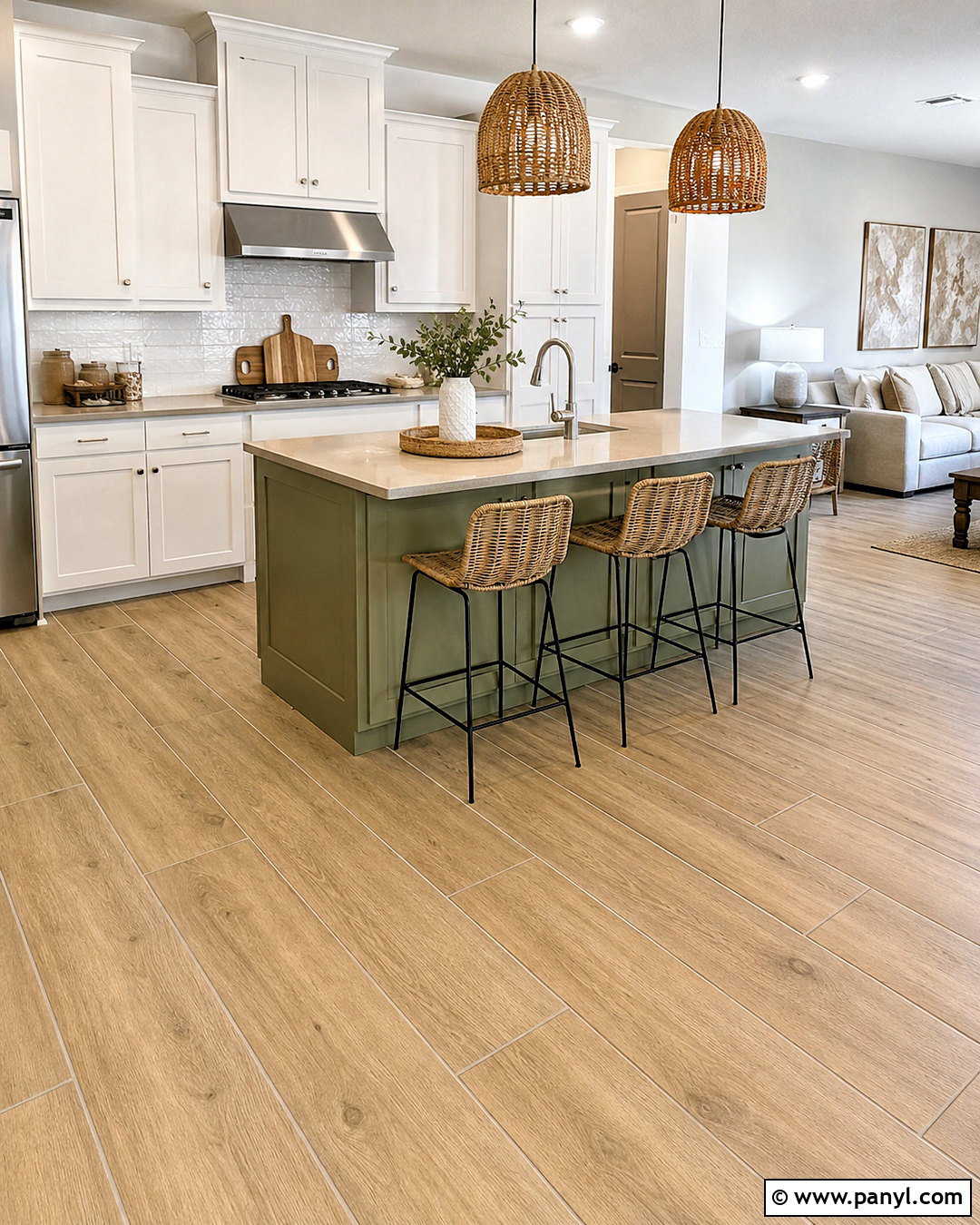 Wood Look Tile With Warm Gray Grout - 20 Warm Gray Grout Color Ideas