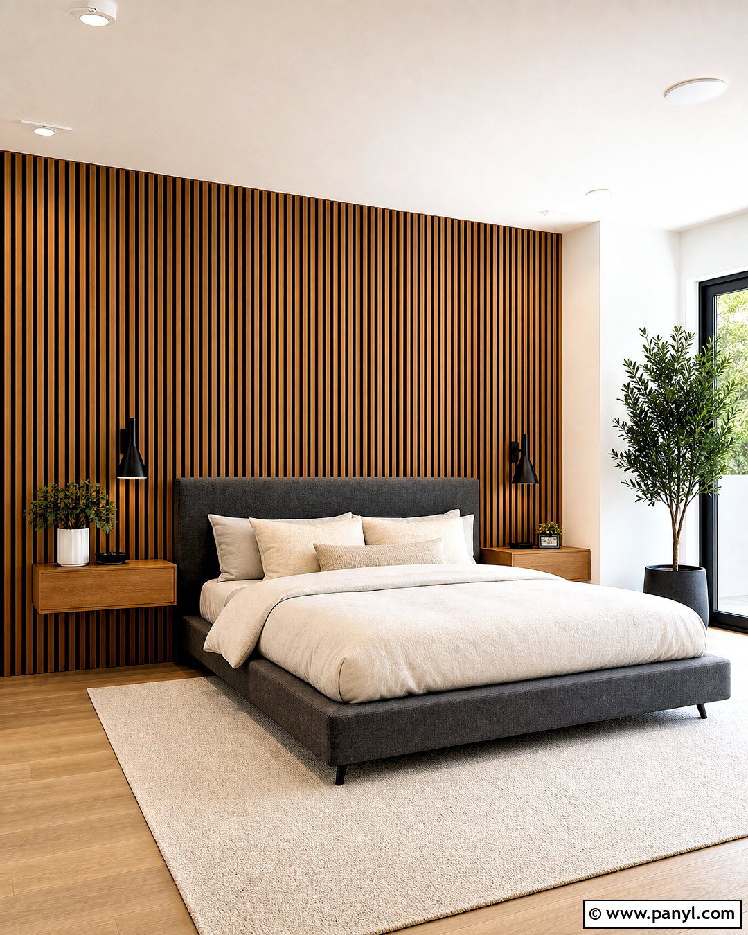 Wood Slat Accent Wall - 20 unique accent wall ideas