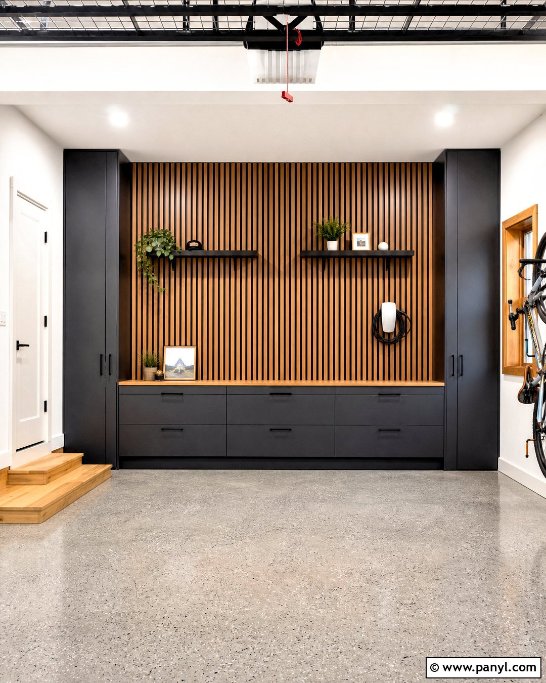 Wood Slat Garage Wall - 20 garage interior walls
