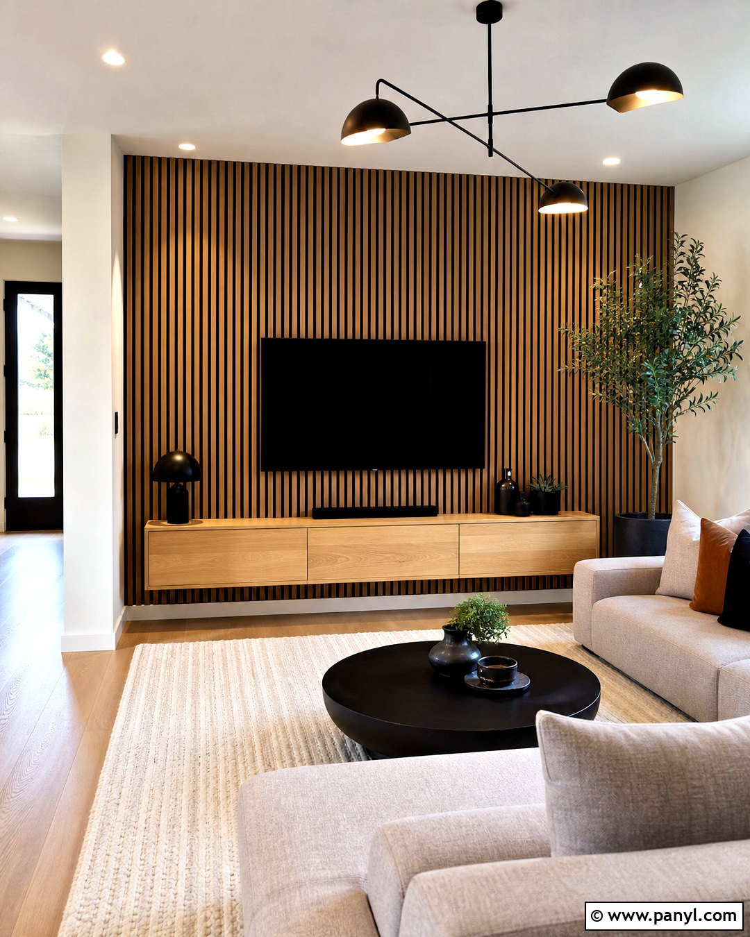 Wood Slat Statement Wall - 20 statement walls
