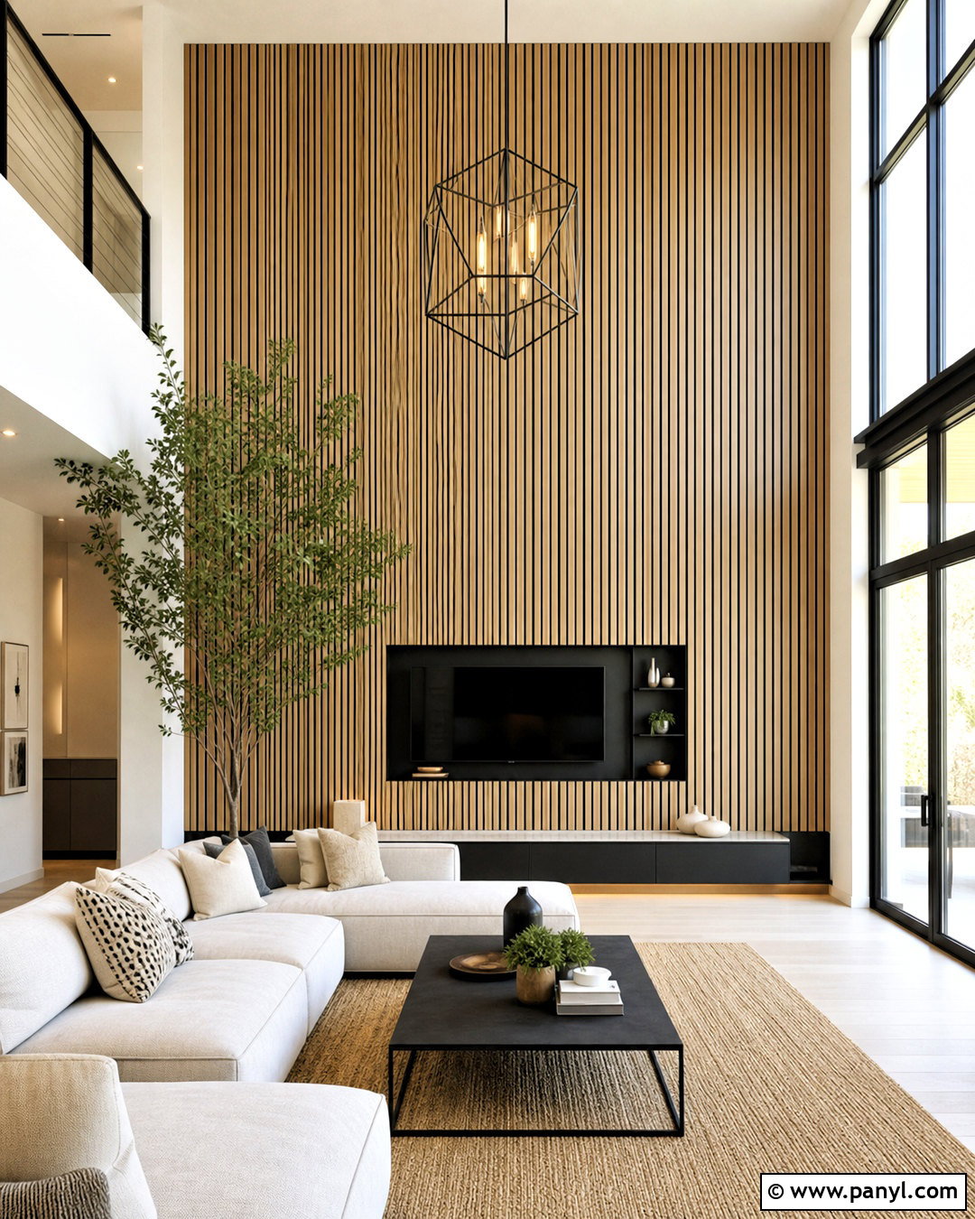 Wood Slat Wall For High Ceilings - 20 how to decorate tall walls high ceilings