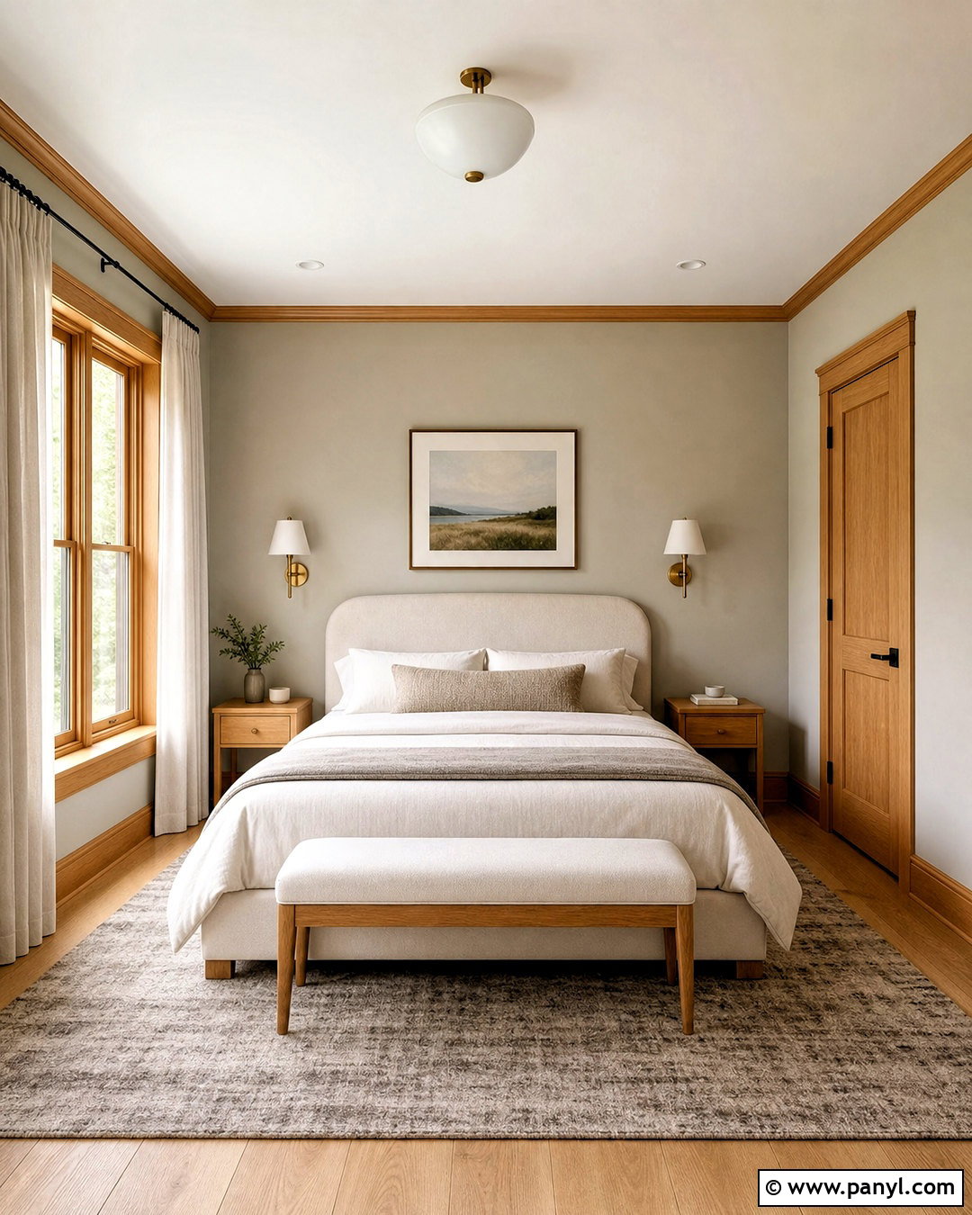 Wood Trim In The Bedroom - 20 wood trim interior ideas