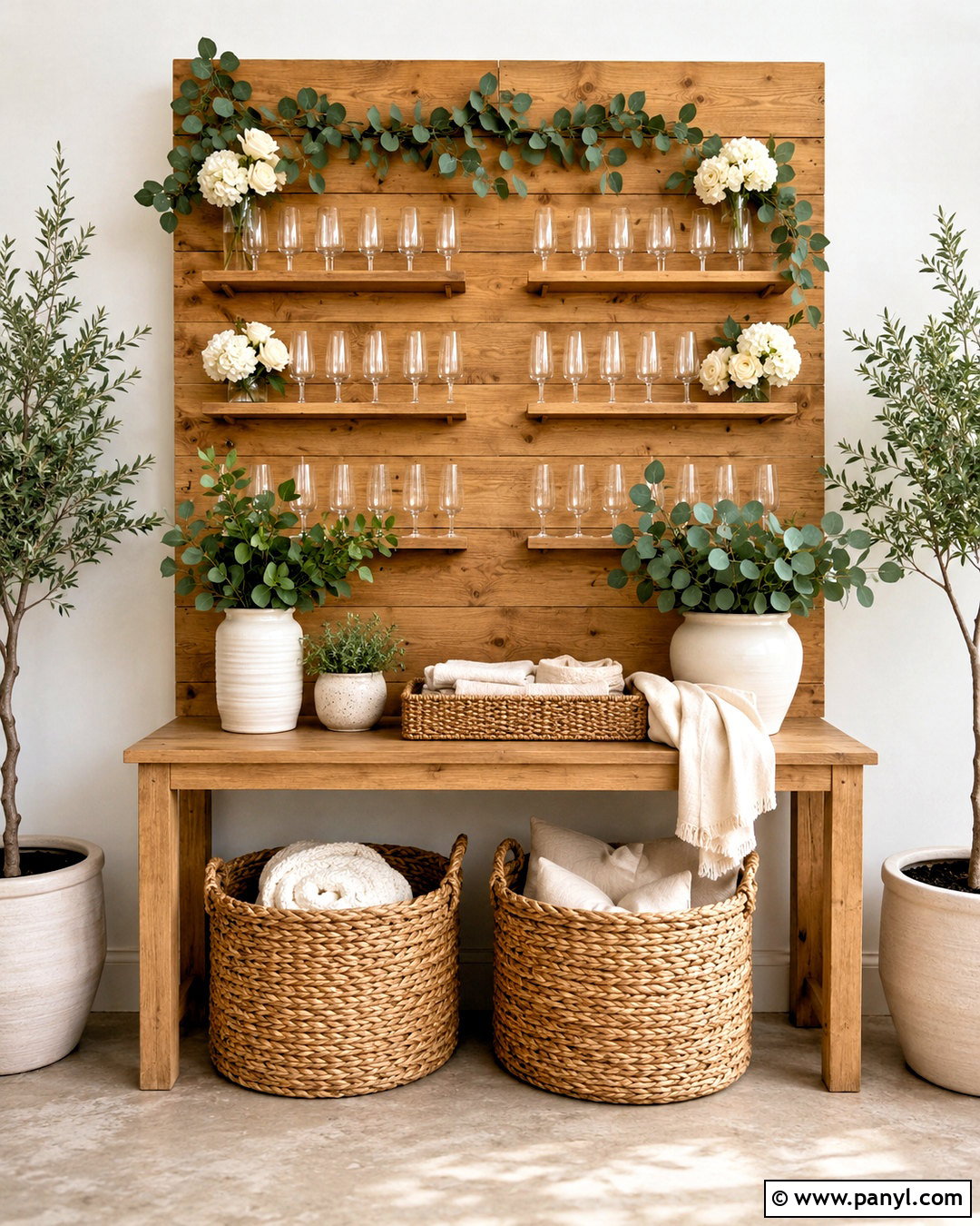 Wooden Prosecco Wall - 20 prosecco wall ideas