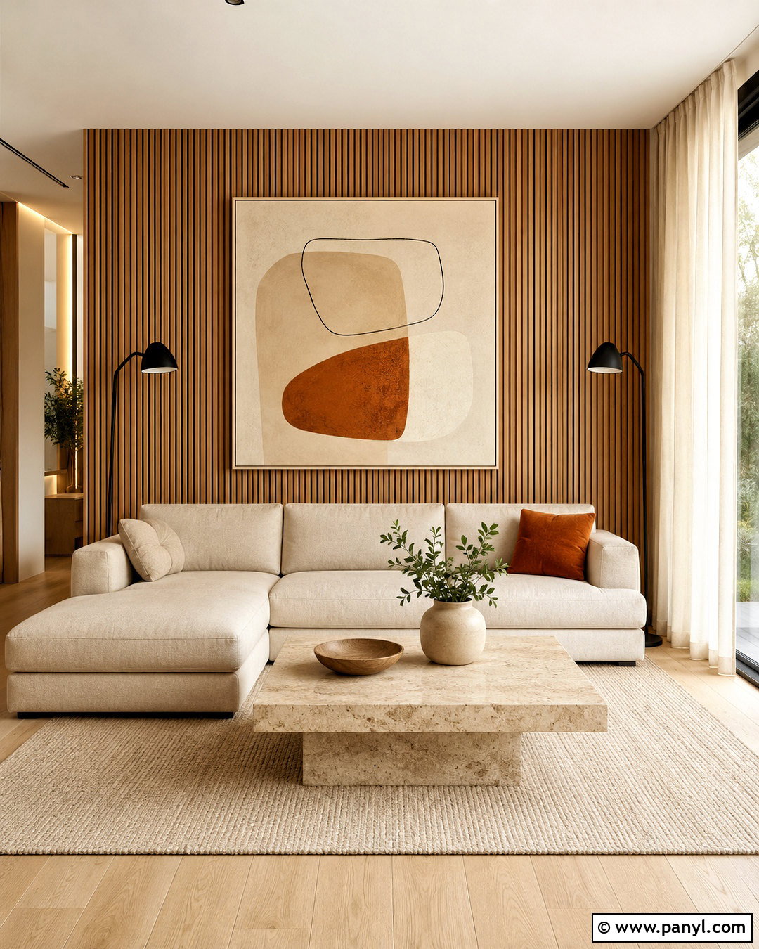 Wooden Wall Panel Design - 20 drawing room wall design modern ideas