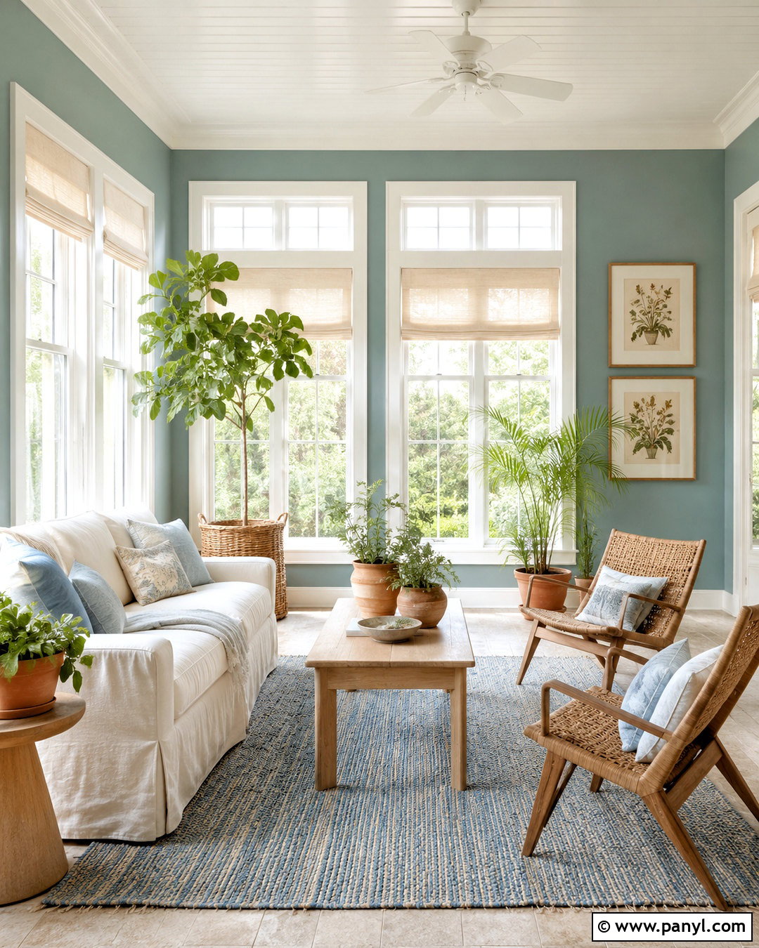 Woodlawn Blue Muted Blue Paint - 20 muted blue paint colors