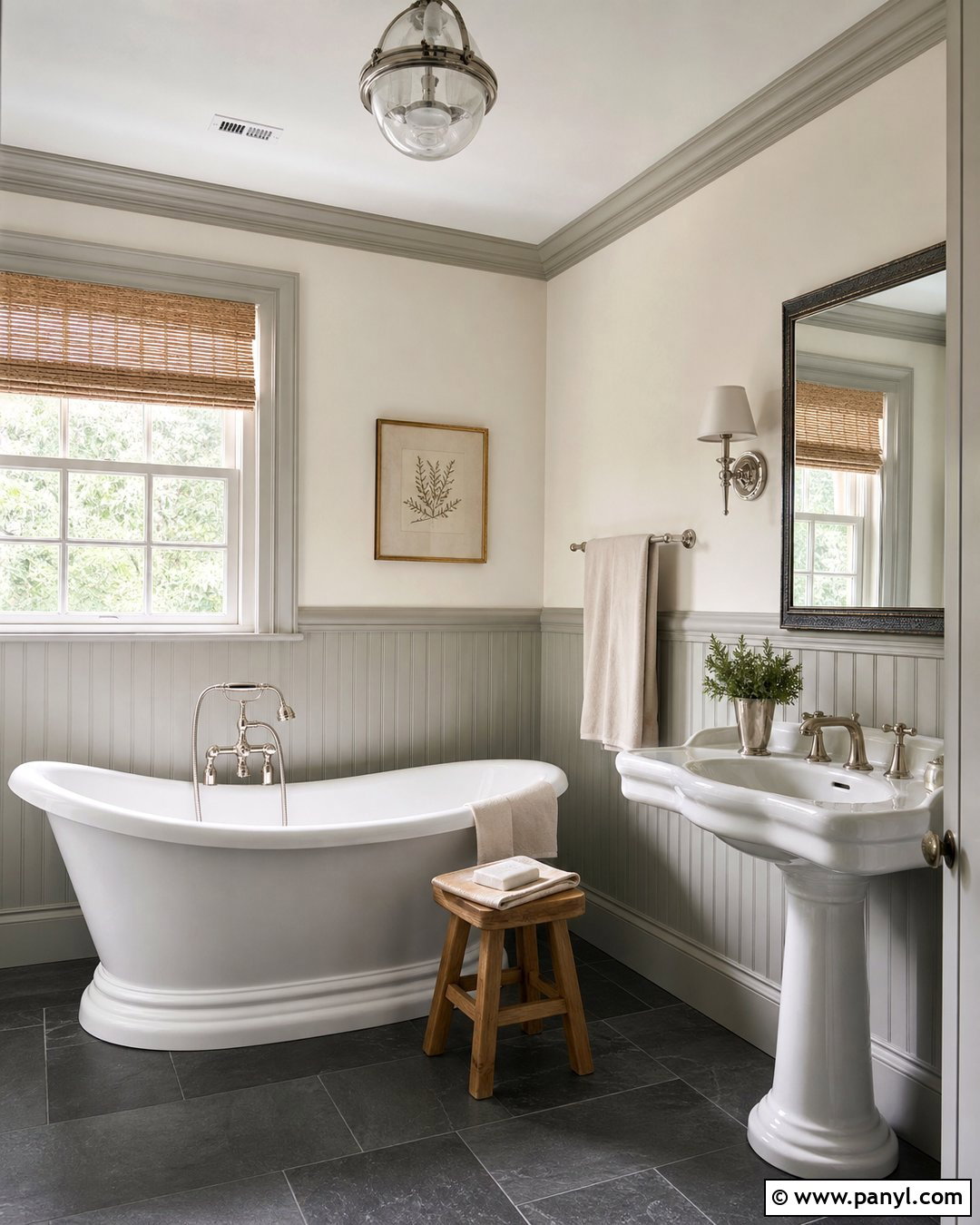 Worsted Bathroom With Wall Paneling - 25 worsted farrow and ball ideas