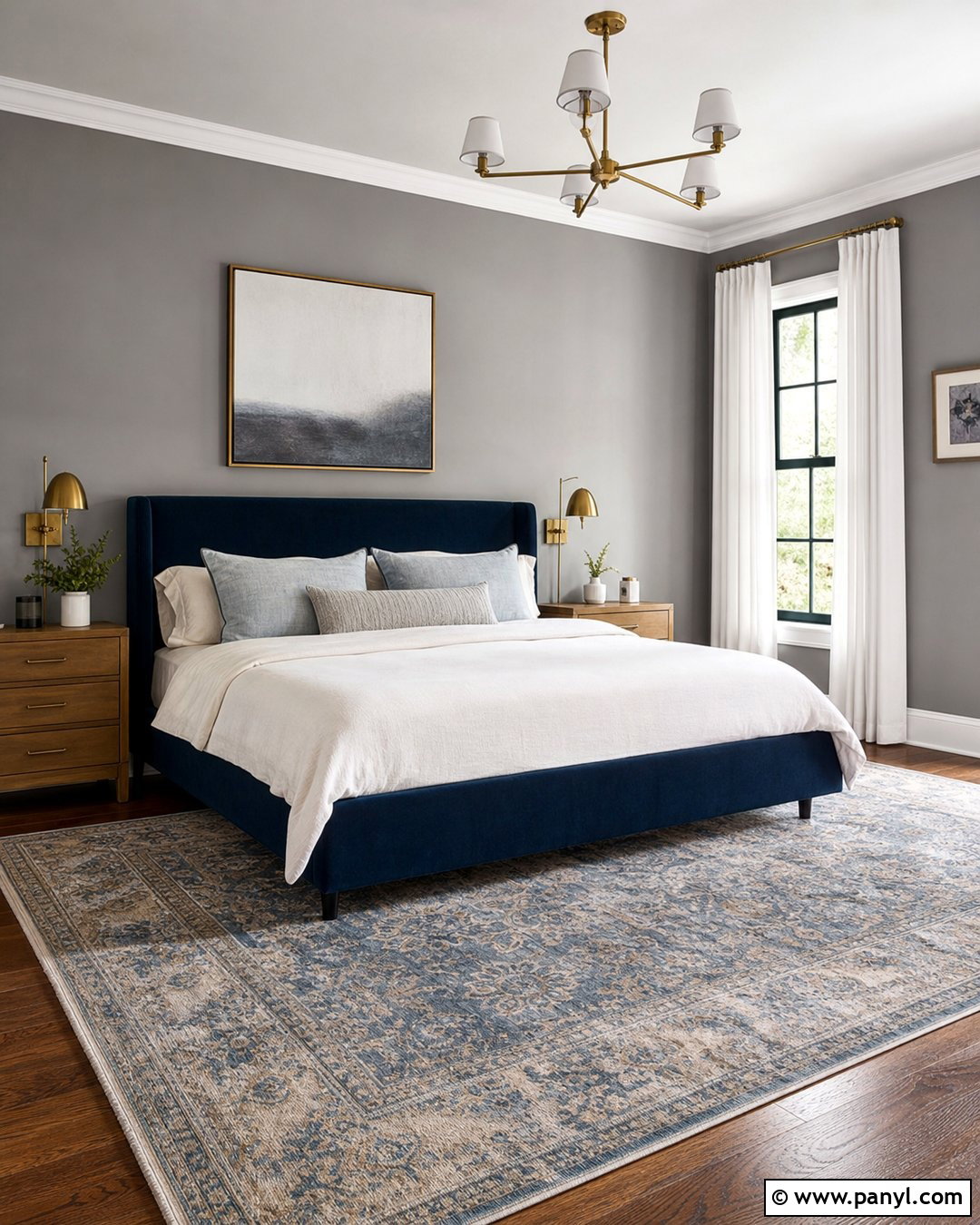 Worsted Bedroom With Blue Accents - 25 worsted farrow and ball ideas