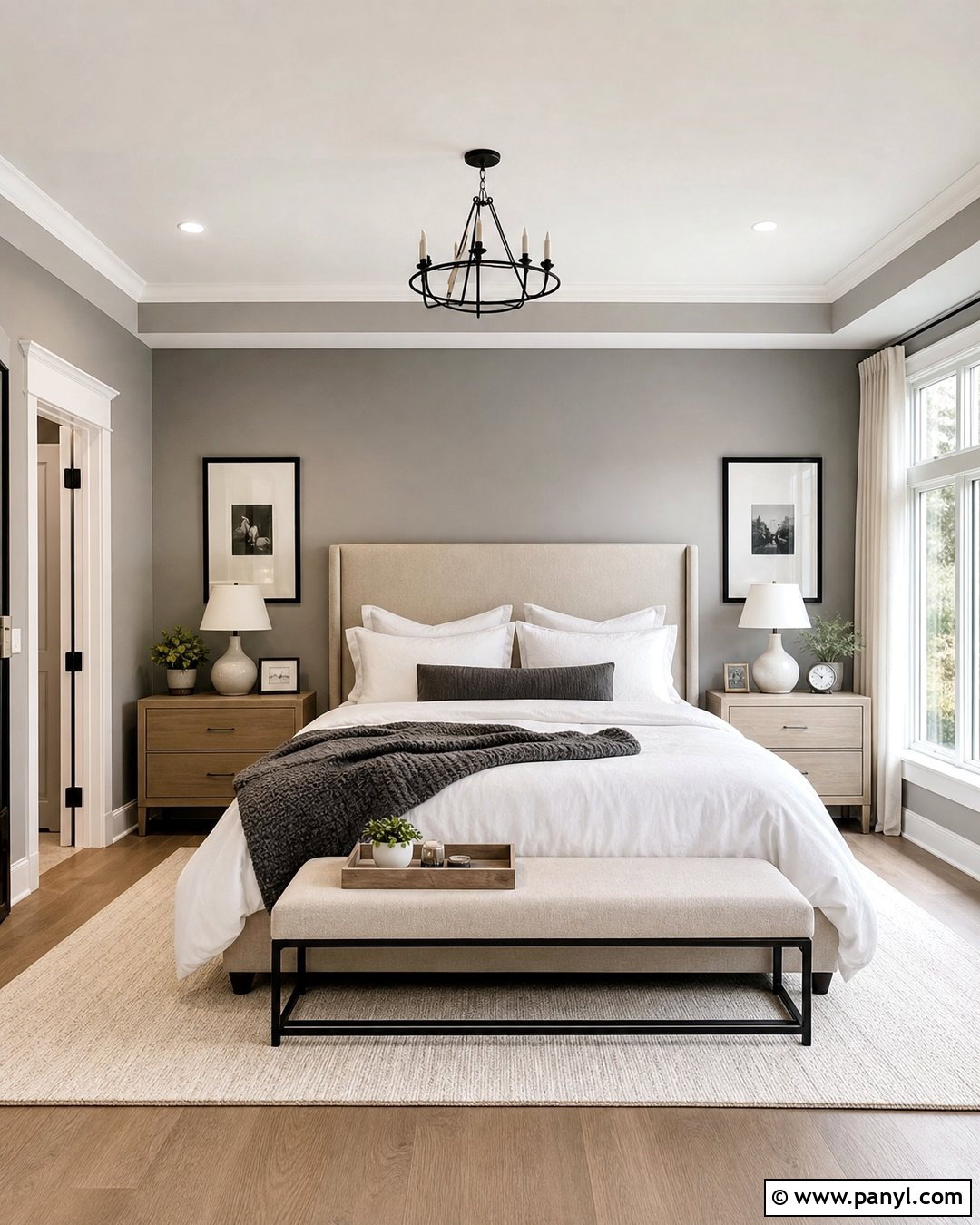 Worsted Bedroom With White Bedding - 25 worsted farrow and ball ideas