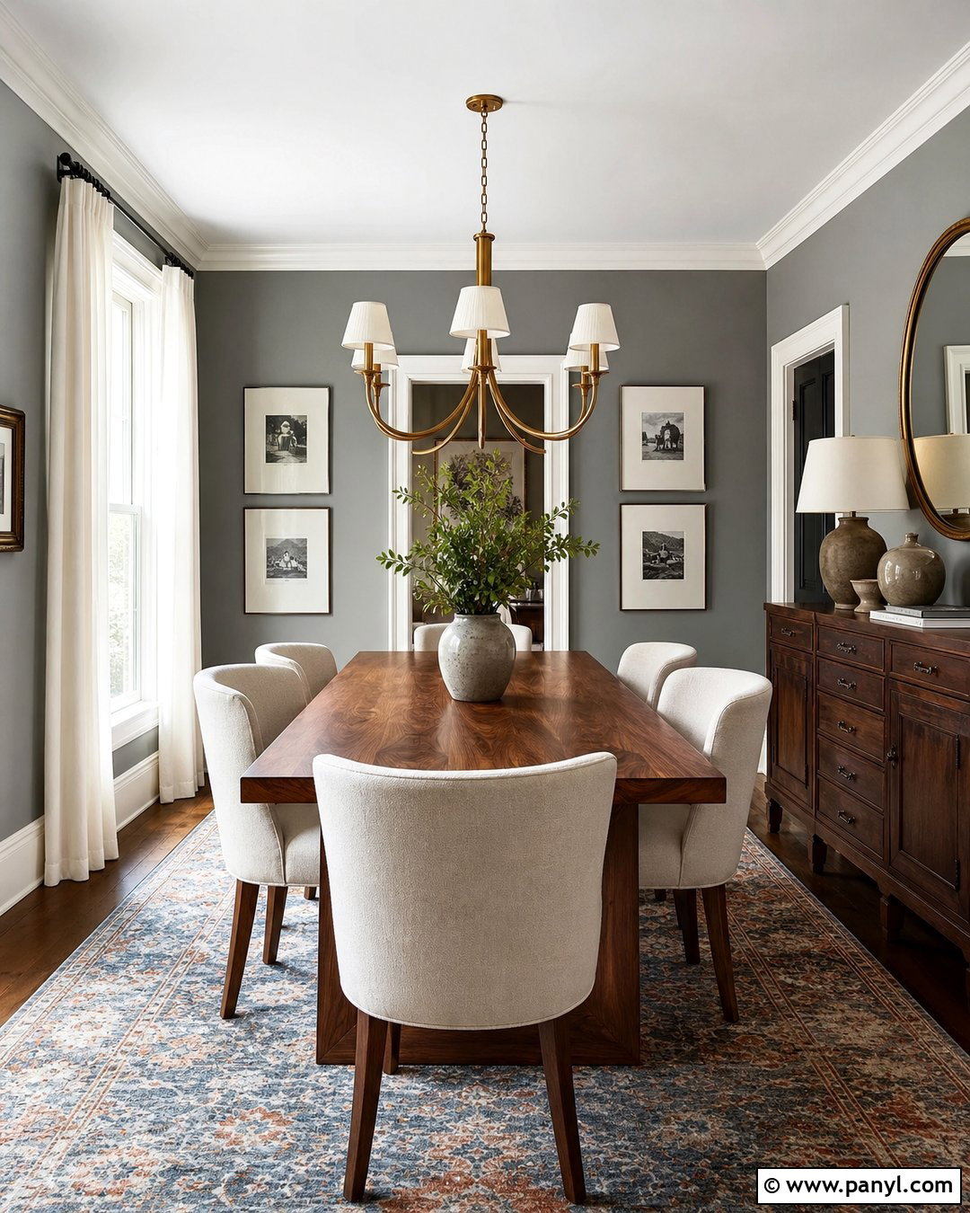 Worsted Dining Room With Dark Wood - 25 worsted farrow and ball ideas