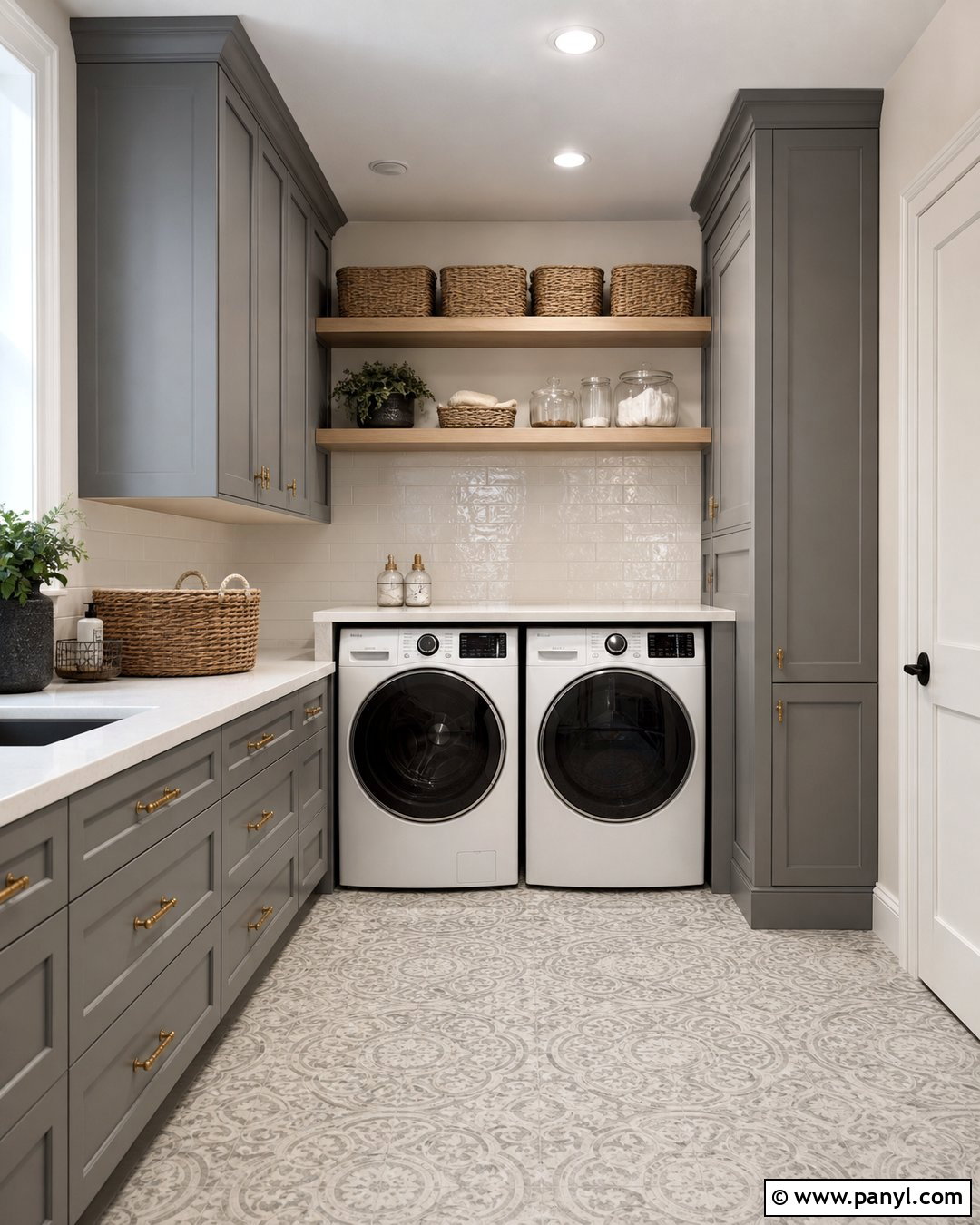 Worsted Laundry Room With Brass Hardware - 25 worsted farrow and ball ideas