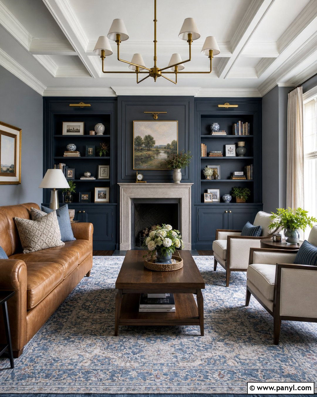 Worsted Living Room With Stiffkey Blue - 25 worsted farrow and ball ideas