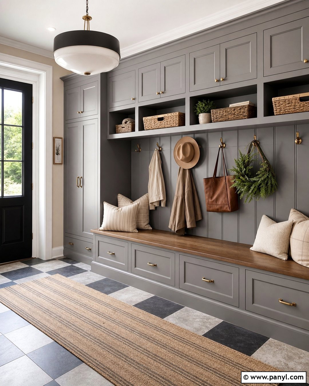 Worsted Mudroom With Oak Storage - 25 worsted farrow and ball ideas