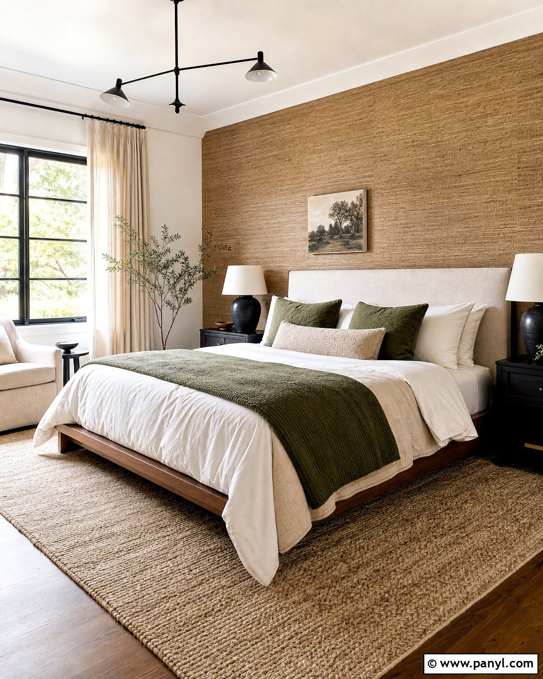 Woven Grasscloth Textured Wall - 20 modern textured walls