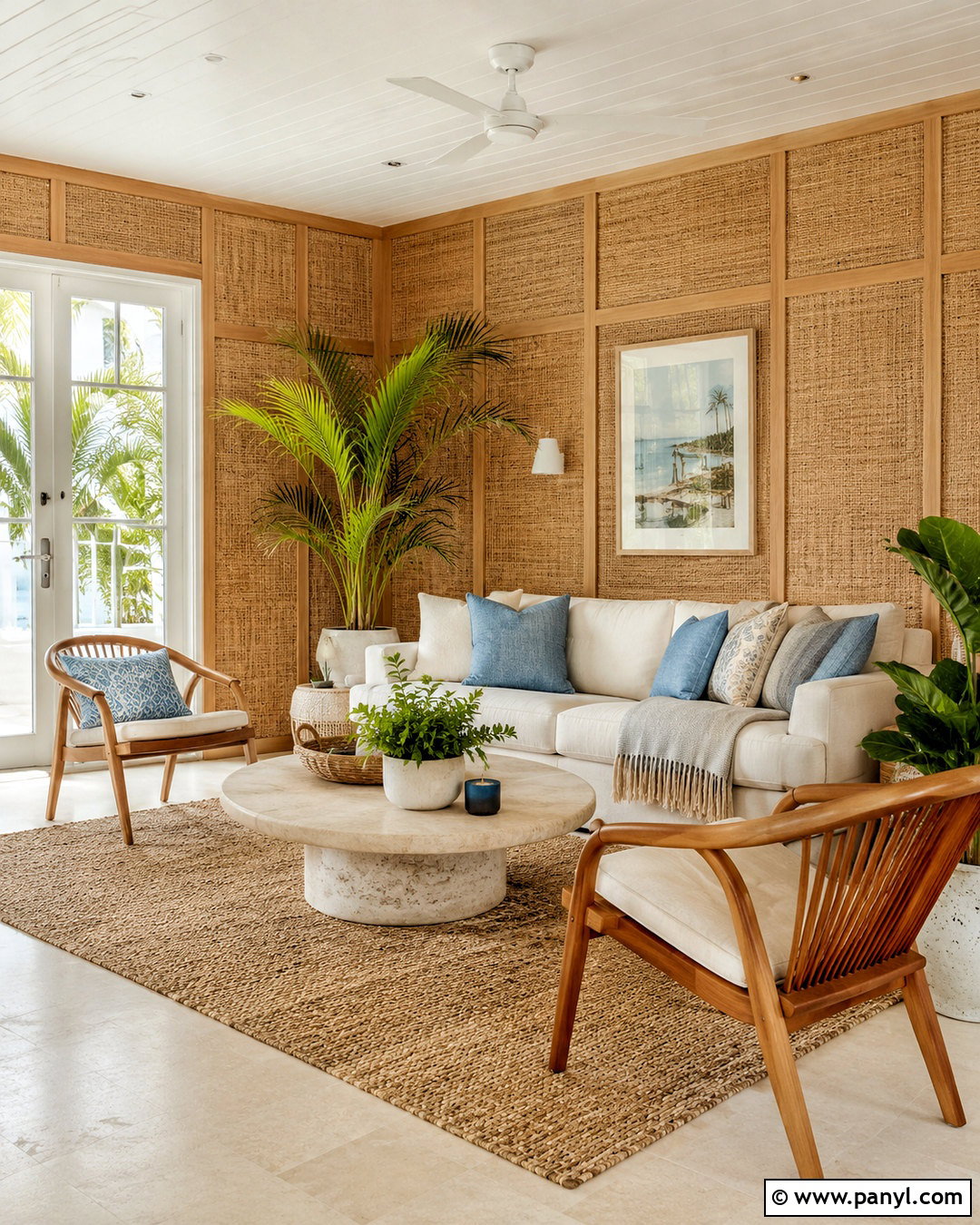 Woven Rattan Wall Interior - 20 wall material texture interiors
