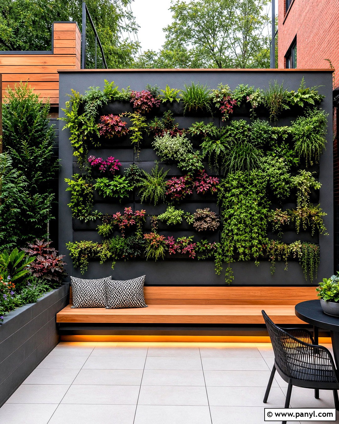 Yard Wall With Vertical Garden - 20 yard wall design ideas