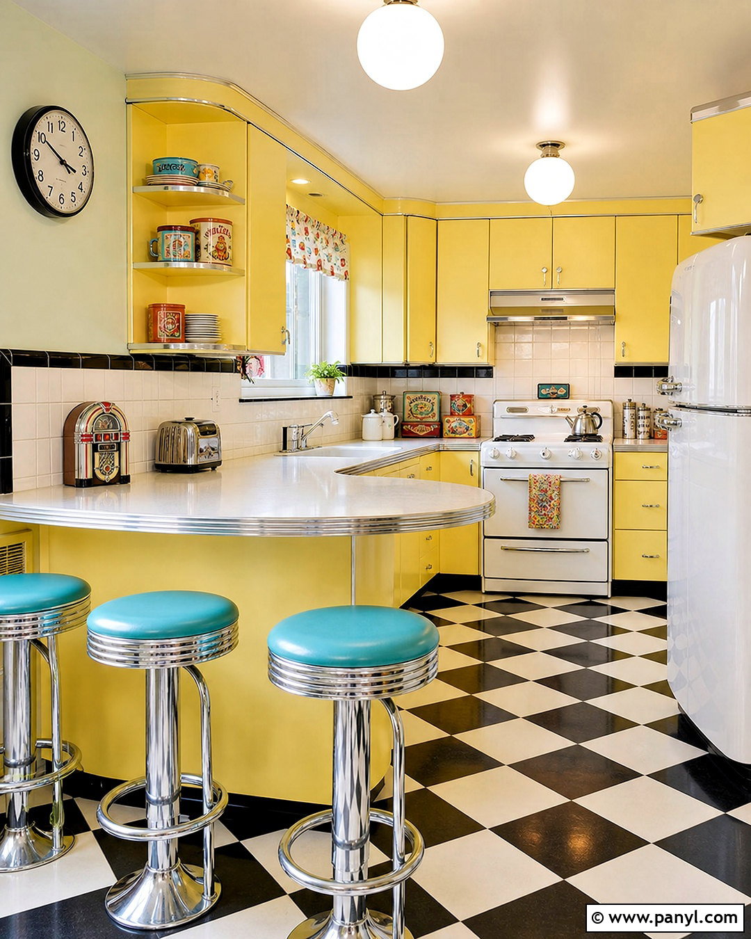 20 Vintage Yellow Kitchen Ideas Full of Sunny Retro Charm