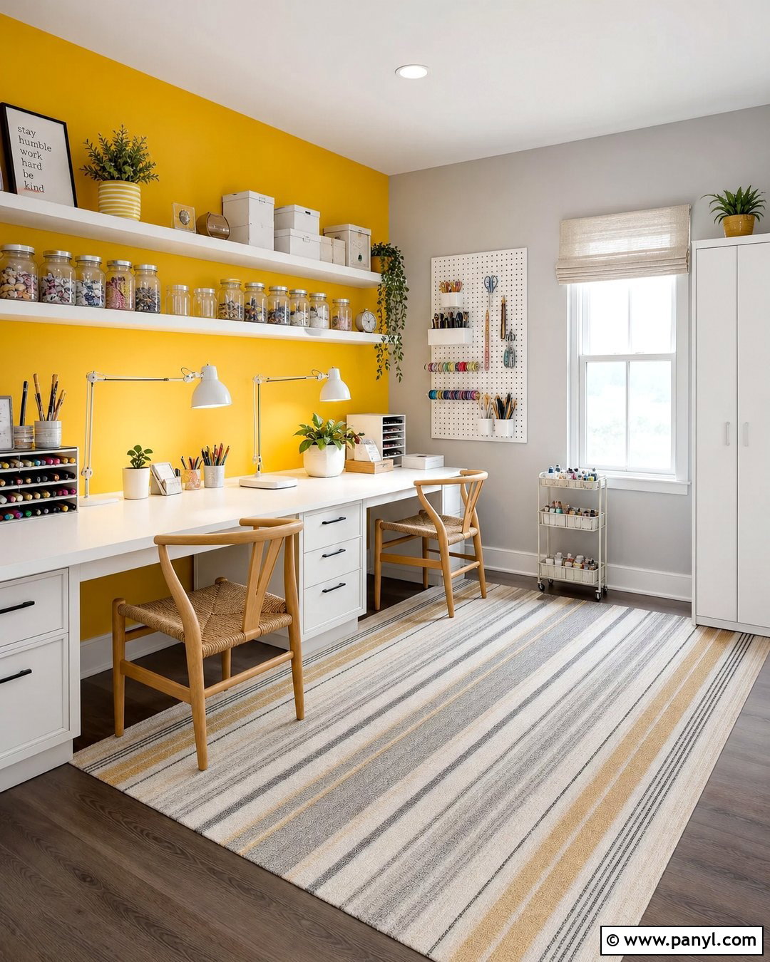 Yellow Accent Wall Craft Room - 20 Empty Room With Yellow Accent Wall Ideas