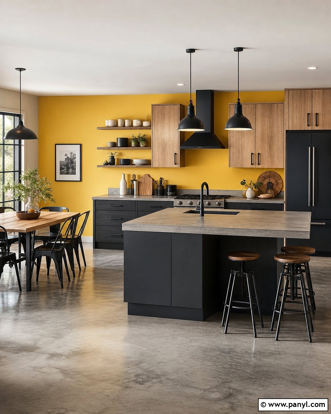 20 Modern Kitchen With Yellow Accent Wall Ideas to Try