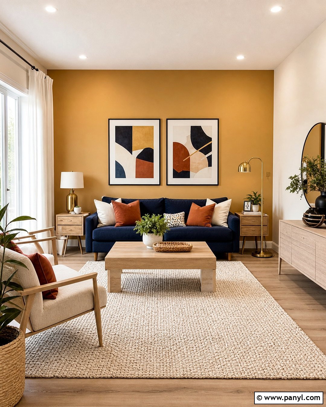 20 Contemporary Yellow Accent Wall Ideas to Brighten Rooms