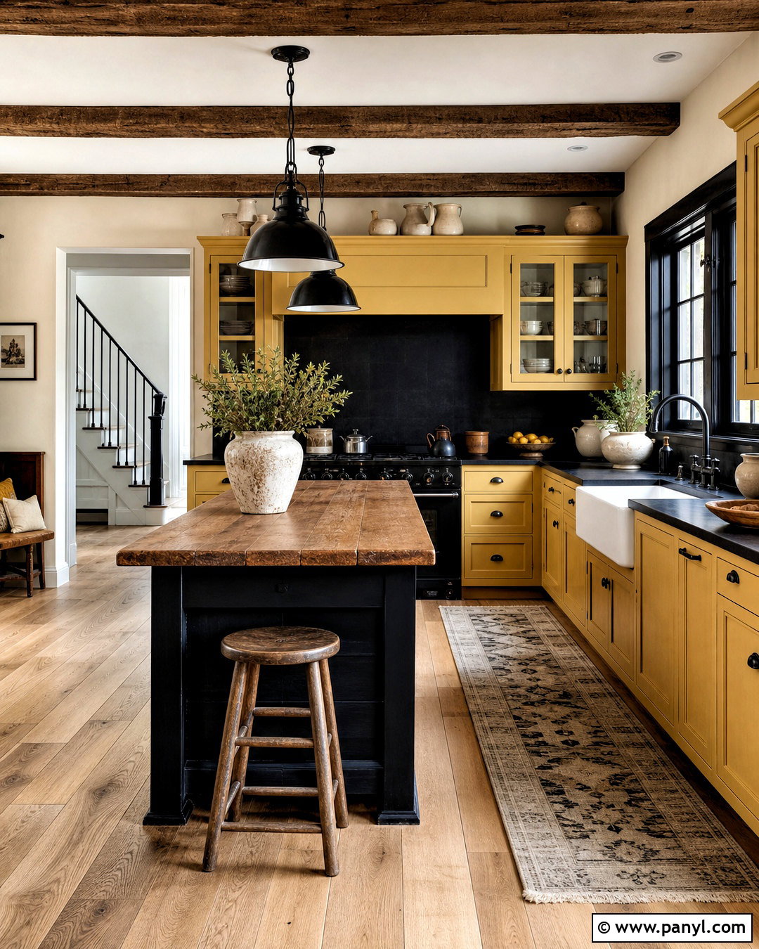 Yellow And Black Farmhouse Kitchen - 20 yellow farmhouse kitchen ideas