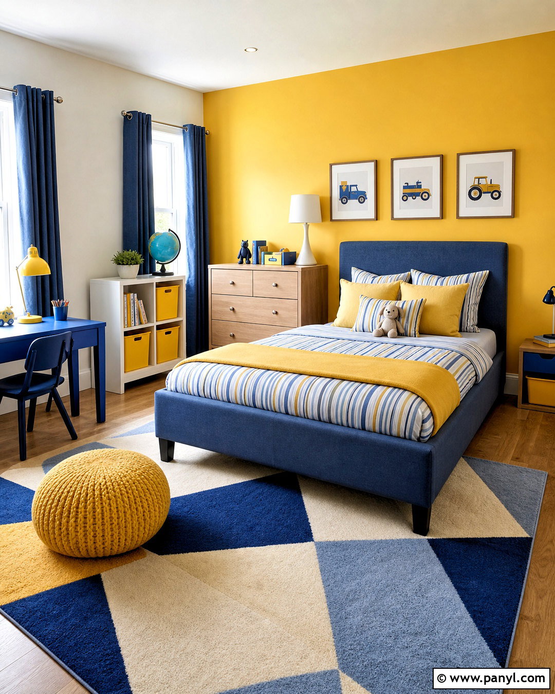 Yellow And Blue Childrens Bedroom - 20 yellow childrens bedroom ideas
