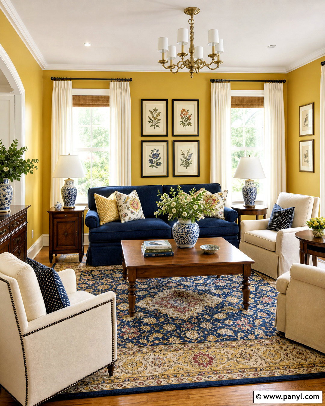 Yellow And Blue Living Room - 20 yellow room inspo ideas