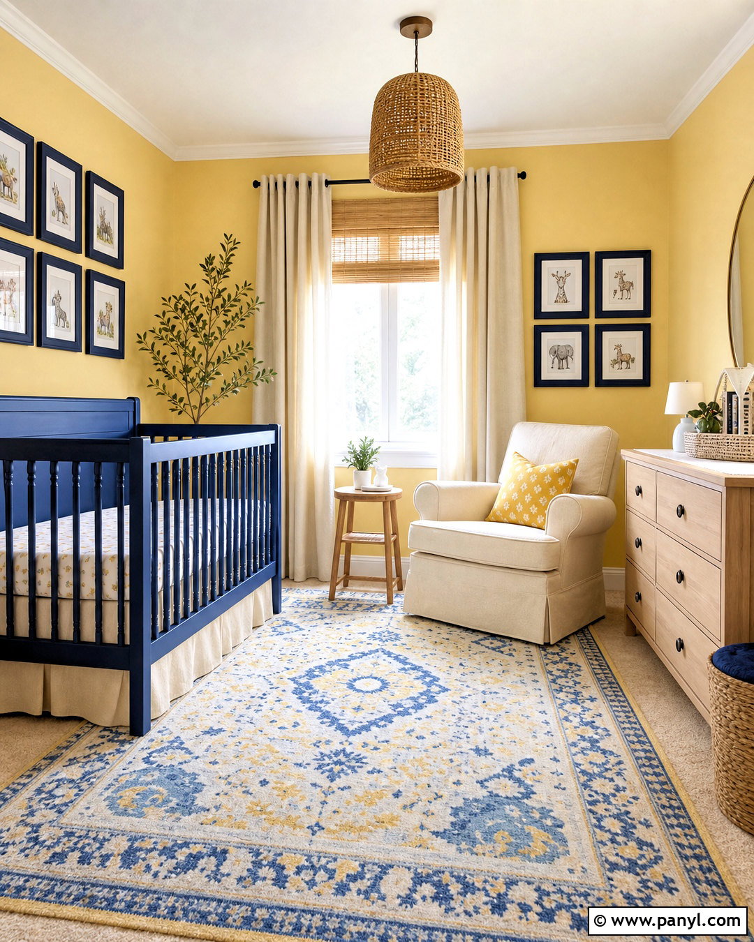 Yellow And Blue Nursery - 20 yellow nursery ideas