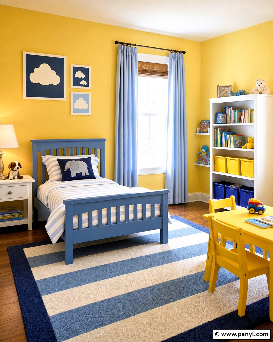 Yellow And Blue Toddler Room - 20 yellow toddler room ideas