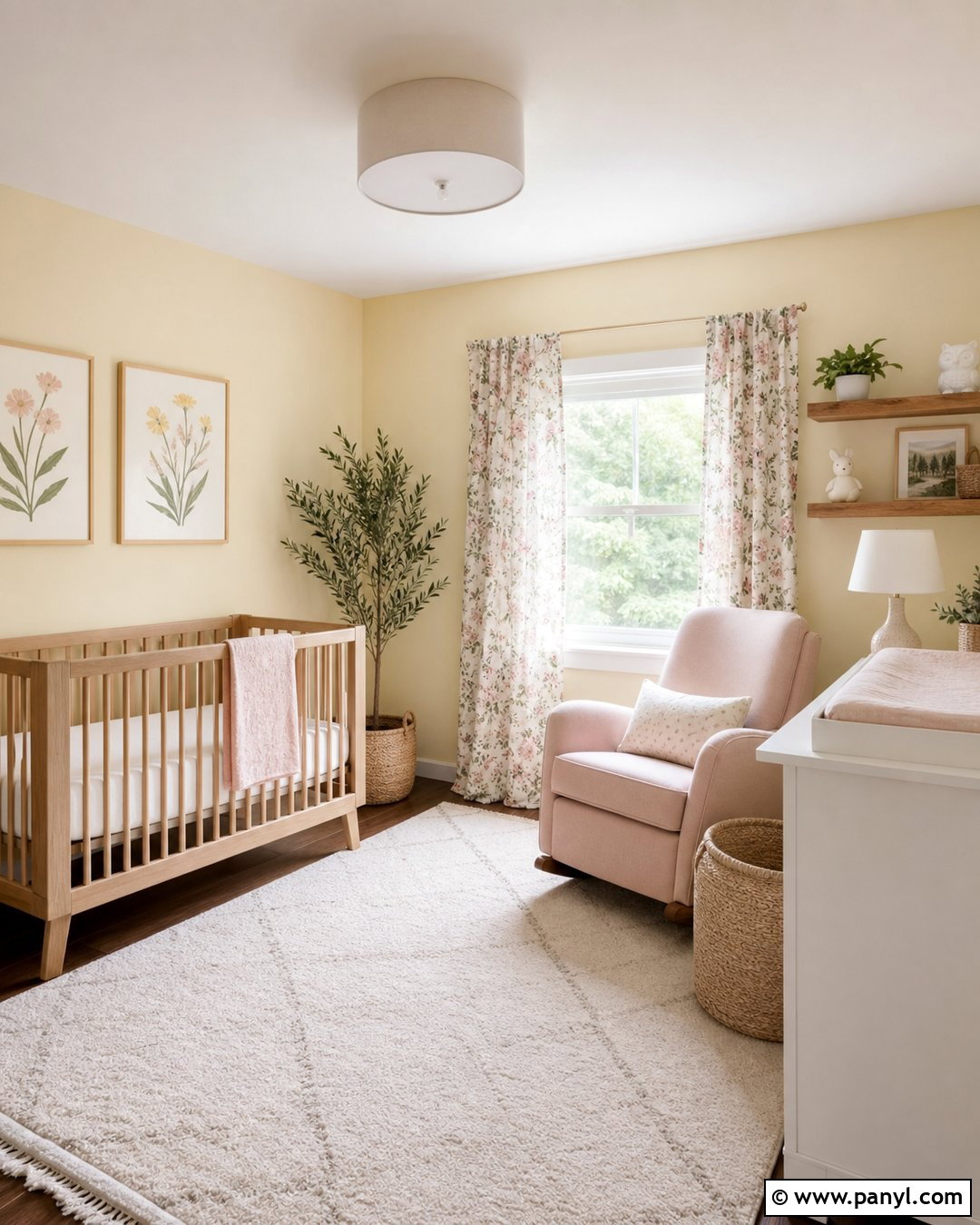 Yellow And Blush Nursery - 20 Best Yellow Wall Color Ideas