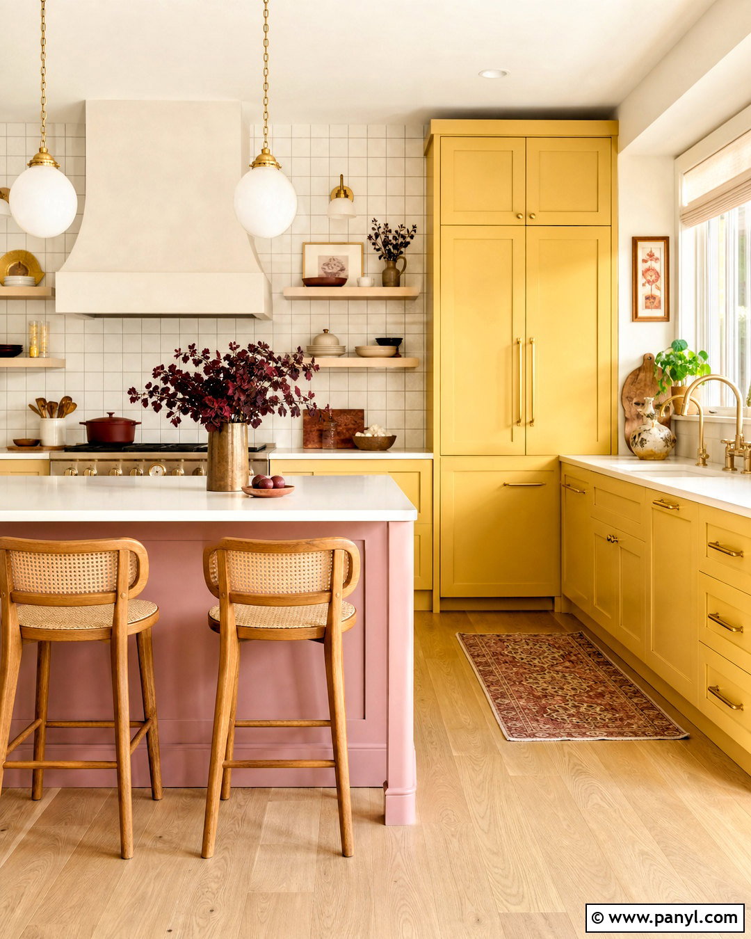 Yellow And Blush Pink Kitchen - 20 kitchen color yellow ideas