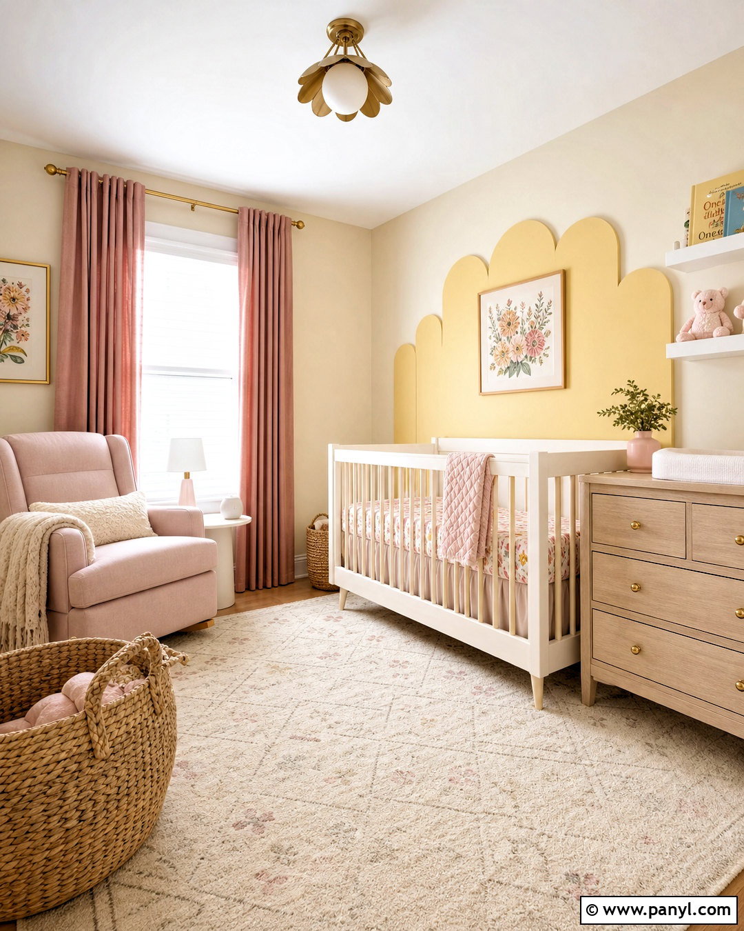 Yellow And Blush Pink Nursery - 20 yellow nursery ideas
