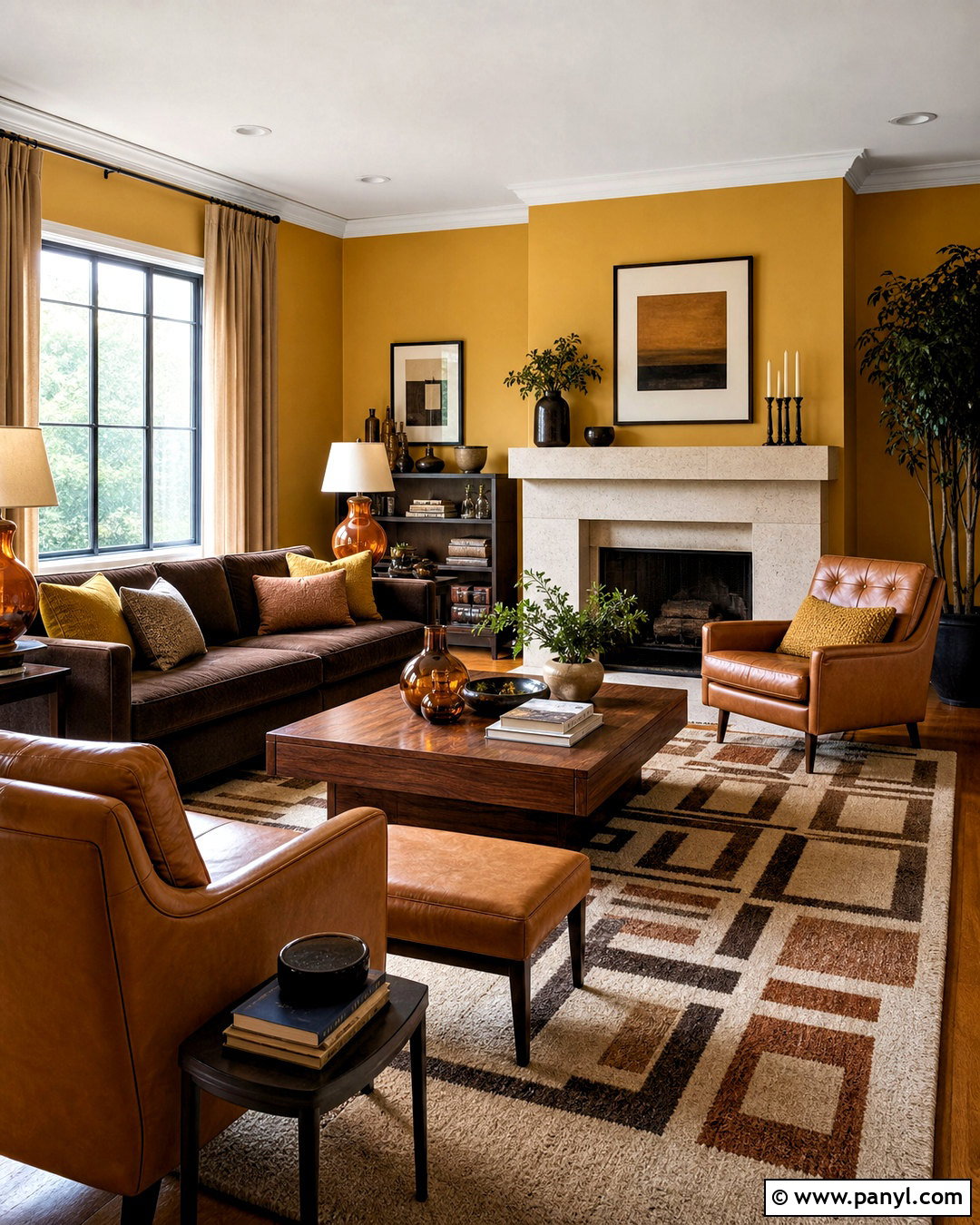 Yellow And Brown Living Room - 20 yellow interior design living room ideas