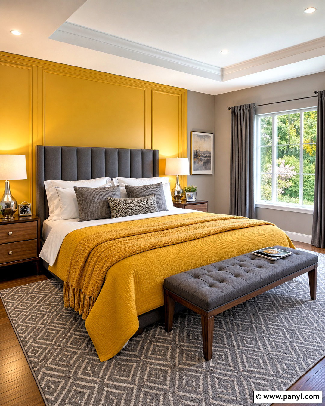 Yellow And Gray Bedroom - 20 yellow bedroom aesthetic ideas