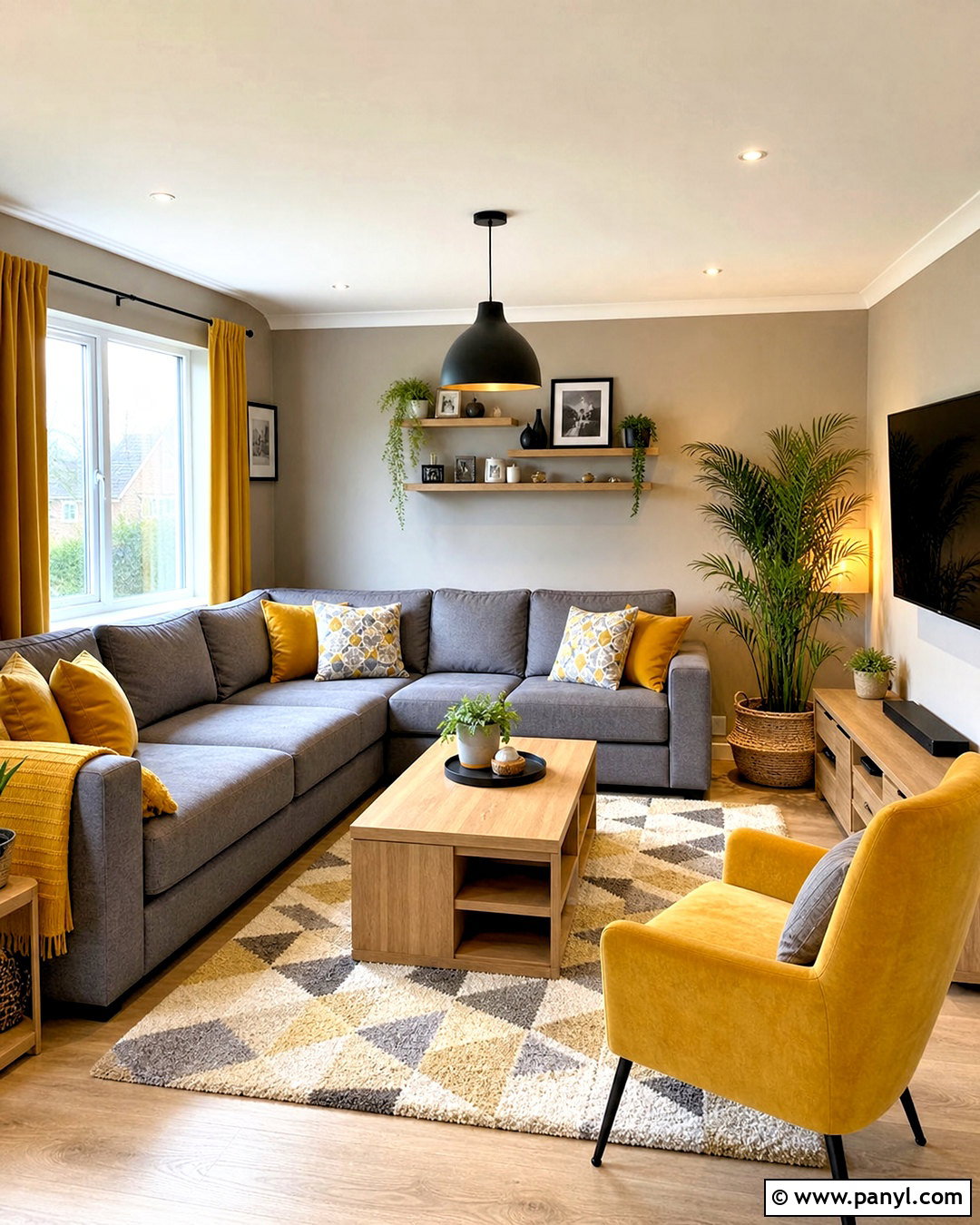 Yellow And Gray Living Room - 20 yellow interior design living room ideas