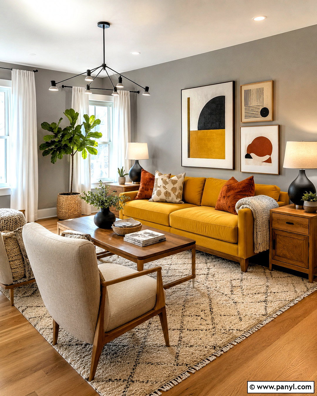 Yellow And Gray Living Room - 20 living room color combinations ideas
