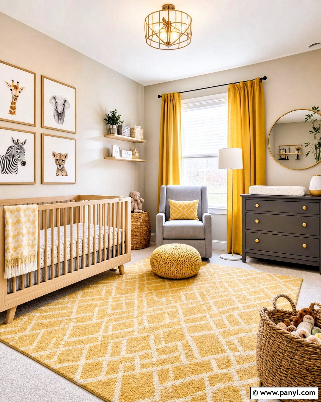 Yellow And Gray Nursery - 20 yellow nursery ideas