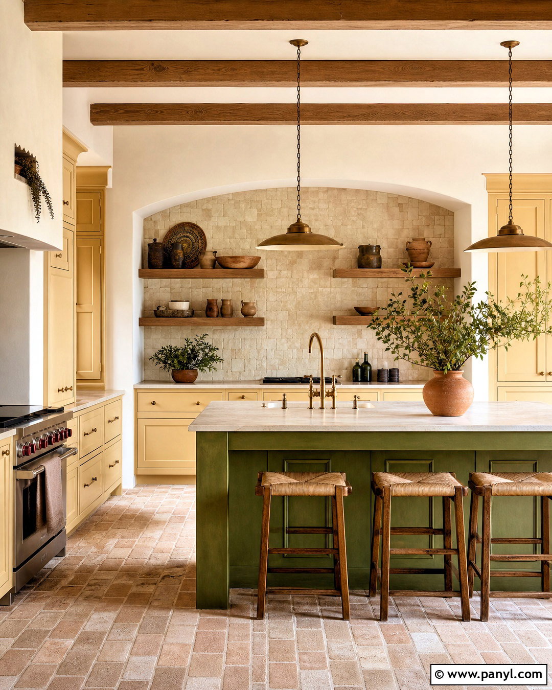 Yellow And Green Kitchen - 20 yellow kitchen decor ideas