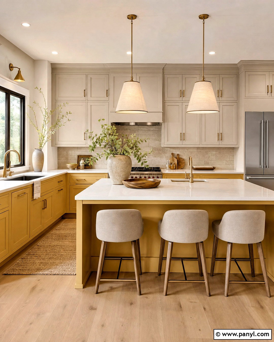 Yellow And Greige Kitchen - 20 yellow kitchen color scheme ideas