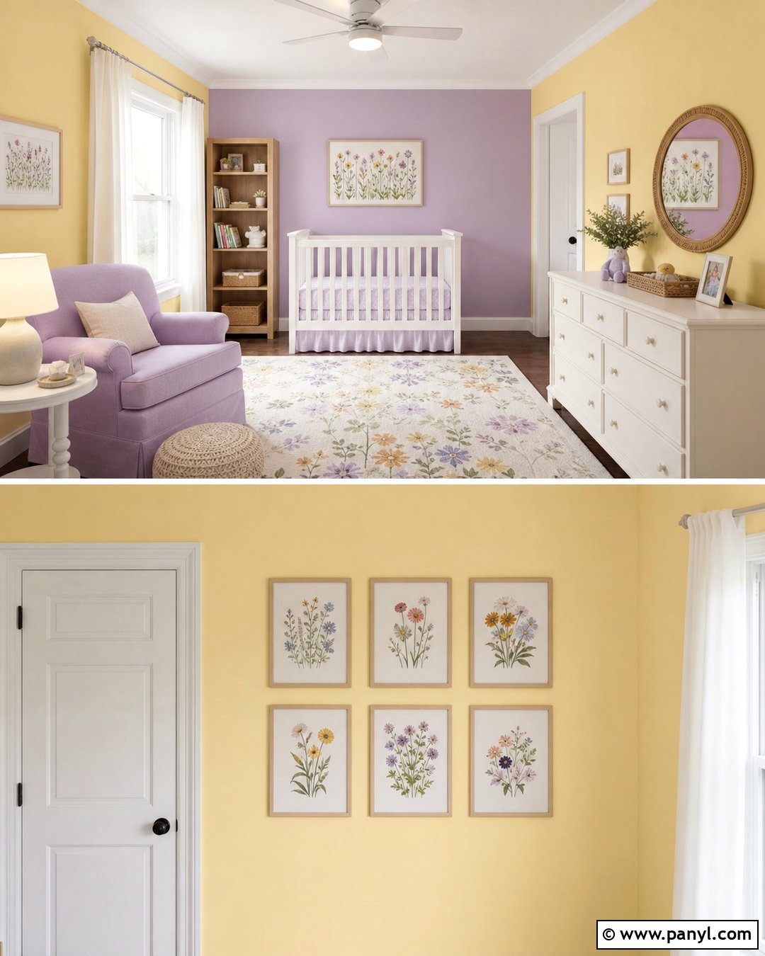 Yellow And Lavender Nursery Walls - 30 Yellow Nursery Walls