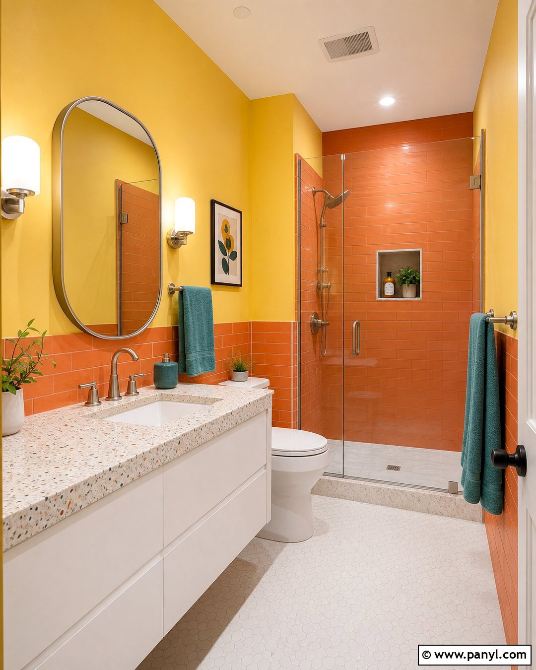 Yellow And Orange Bathroom Walls - 20 Bright Yellow And Orange Walls