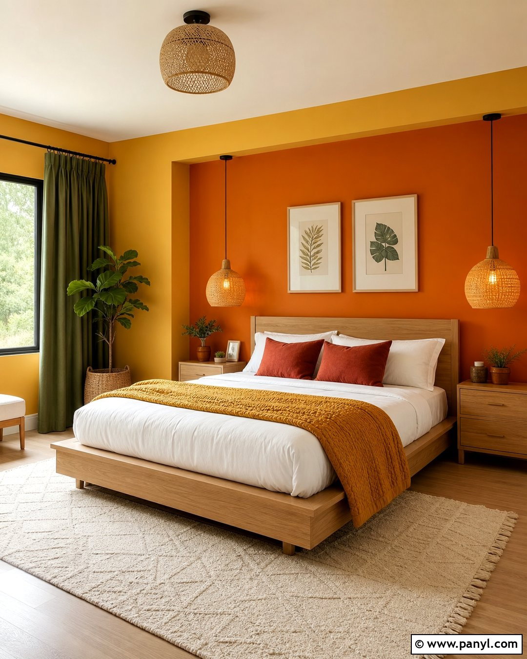 Yellow And Orange Bedroom Walls - 20 Bright Yellow And Orange Walls