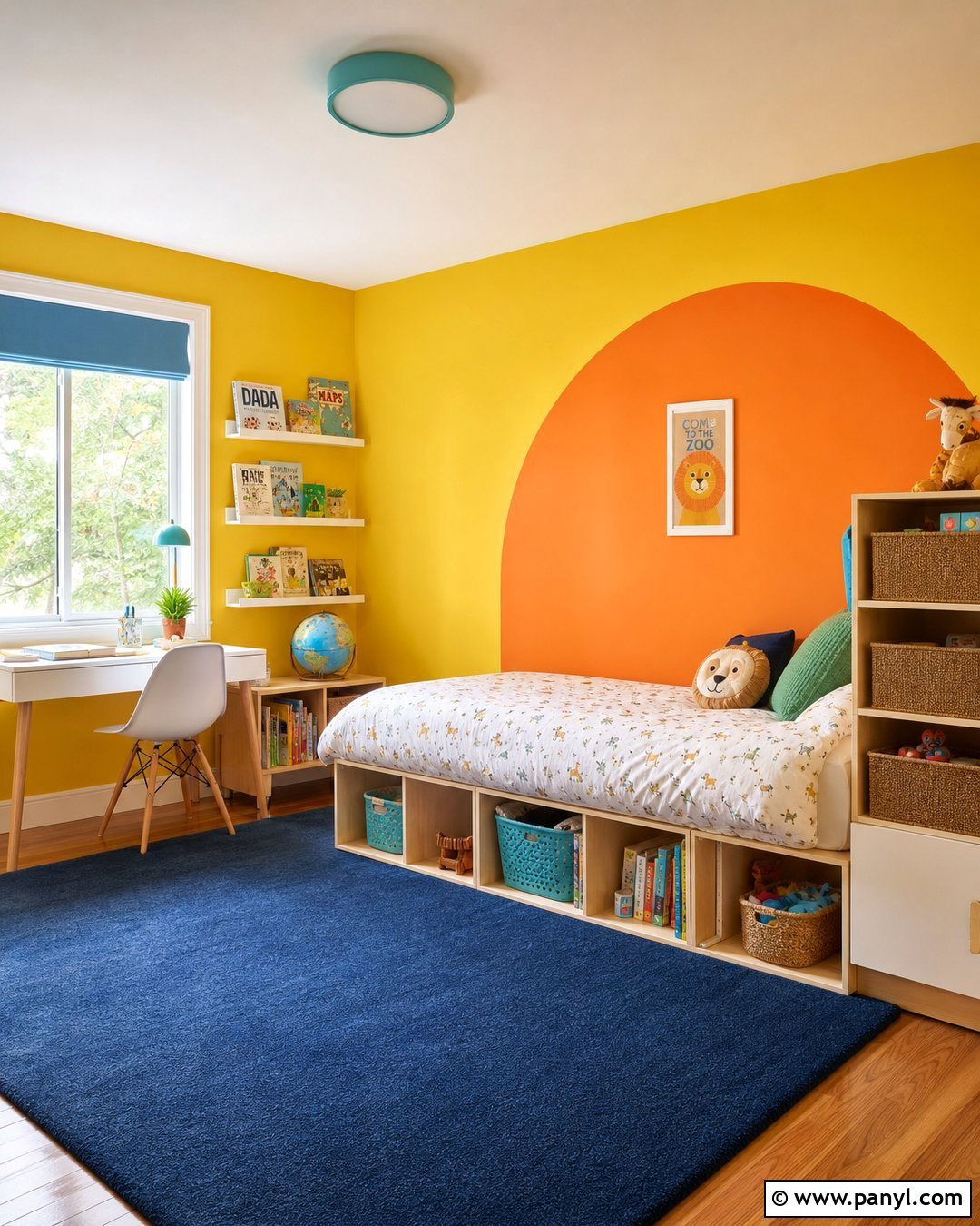 Yellow And Orange Kids Room Walls - 20 Bright Yellow And Orange Walls