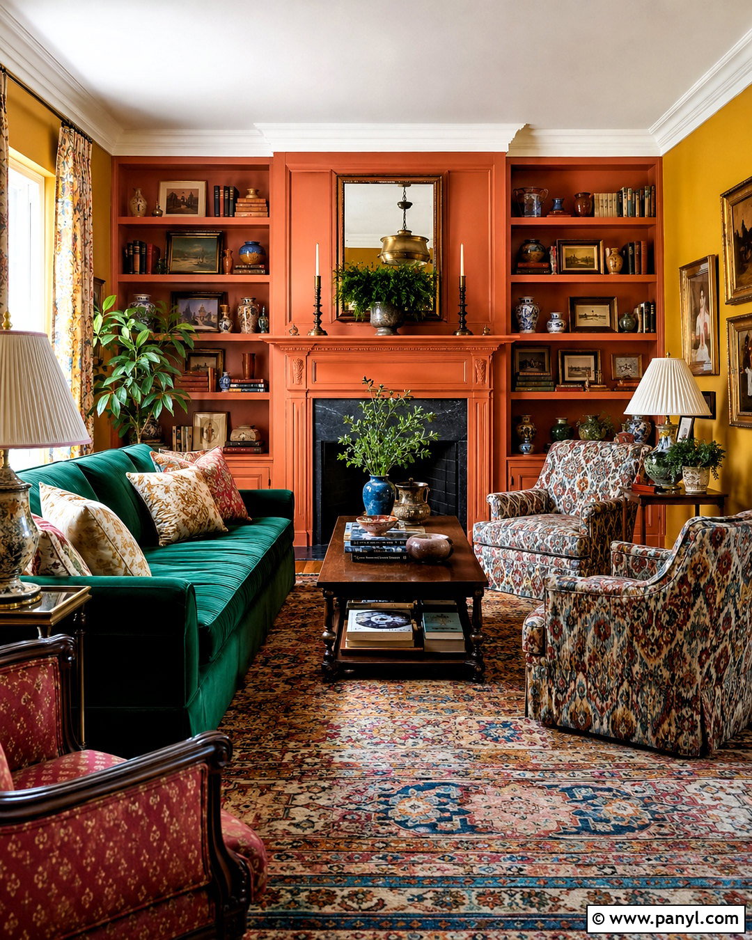 Yellow And Orange Maximalist Walls - 20 Yellow And Orange Walls