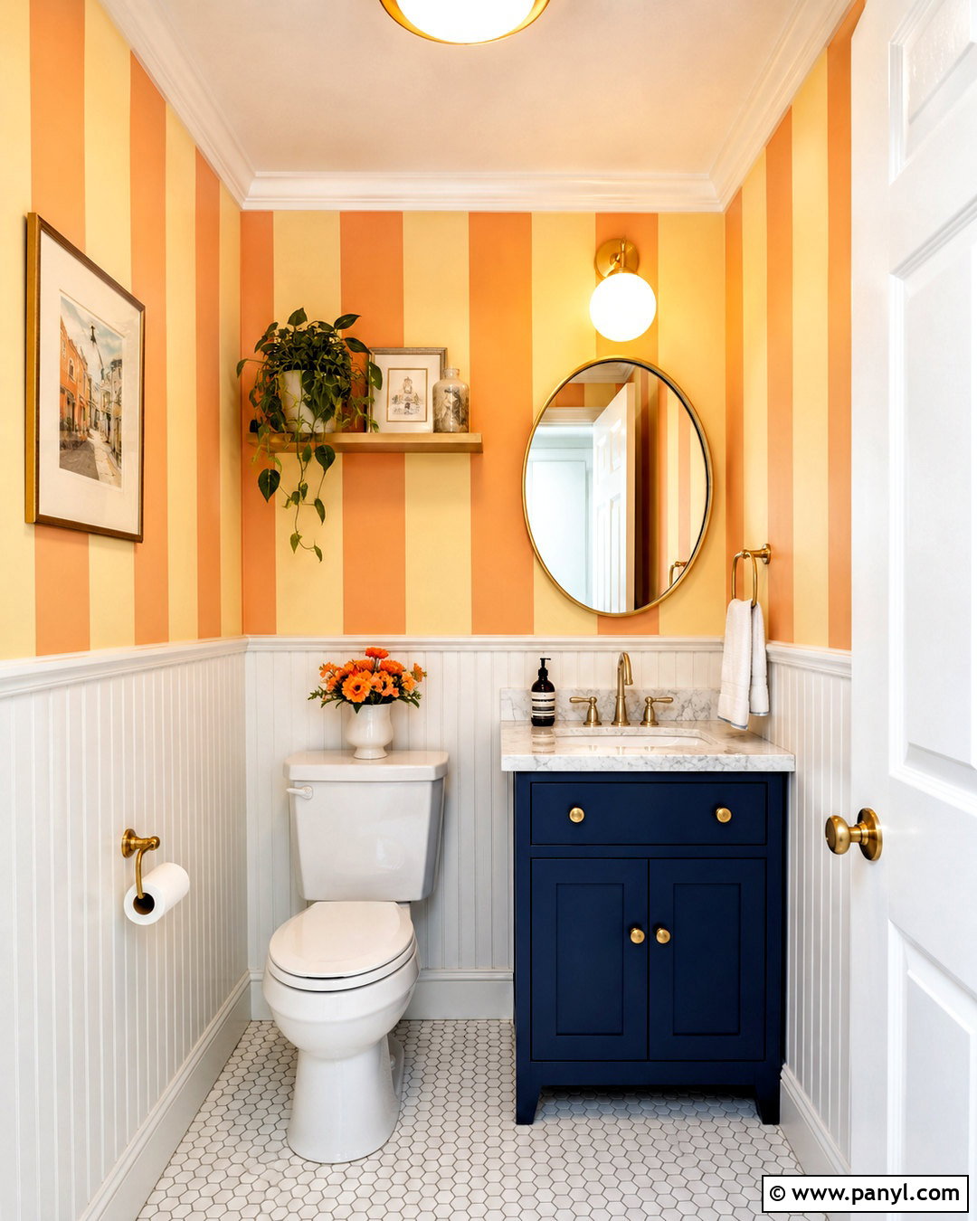 Yellow And Orange Striped Walls - 20 Yellow And Orange Walls