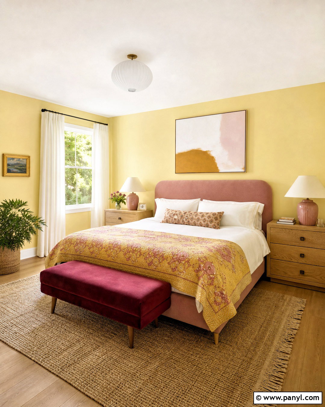 Yellow And Pink Bedroom - 20 yellow room inspo ideas