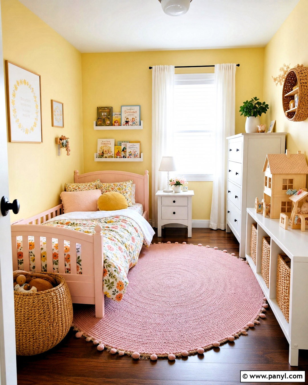 Yellow And Pink Toddler Room - 20 yellow toddler room ideas