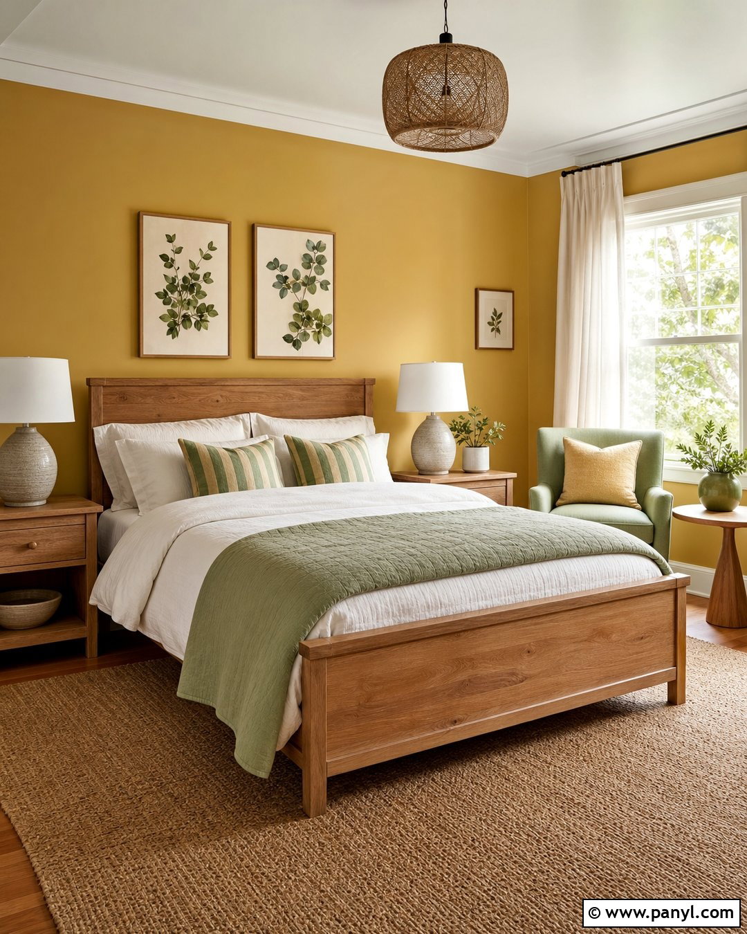 Yellow And Sage Green Bedroom - 20 Best Yellow Wall Color Ideas